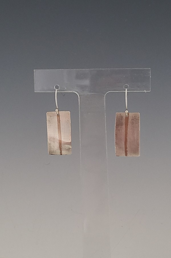 Bronze Insert Earrings by Susan Baez