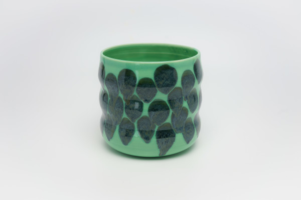 Dotted Mint Bubble Planter by James Barela