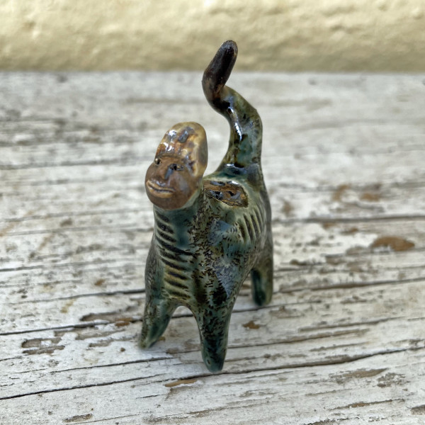 Etched and detailed teeny bowl unicorn by Nell Eakin