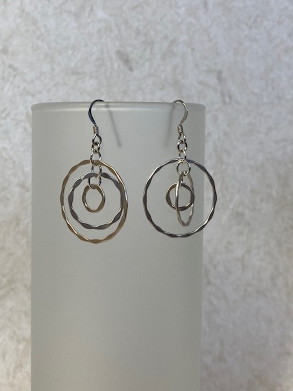 Concentric Circle Earrings by Luann Roberts Smith