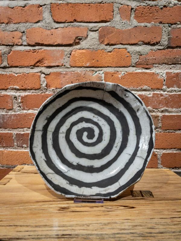 Raku Bowl - 131 by Chris Heck