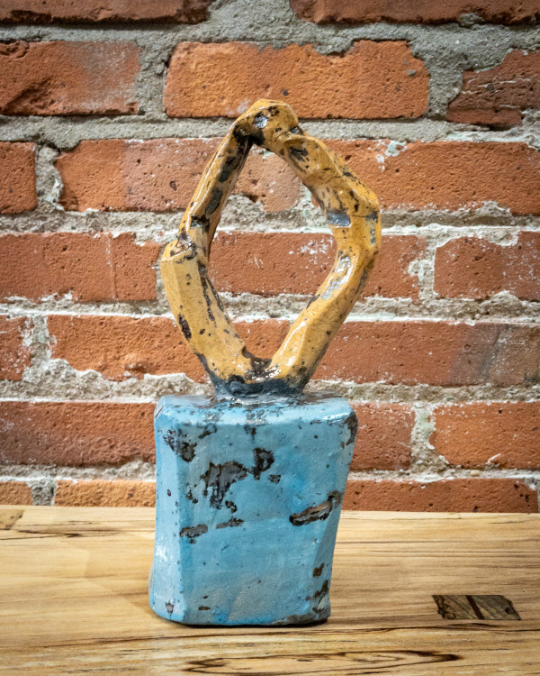 Raku Sculpture - 170 by Chris Heck