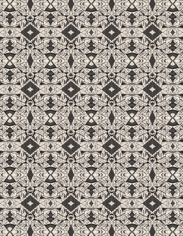 Sharp Edges Diamond Teardrop (Illustration Pattern Repeat)