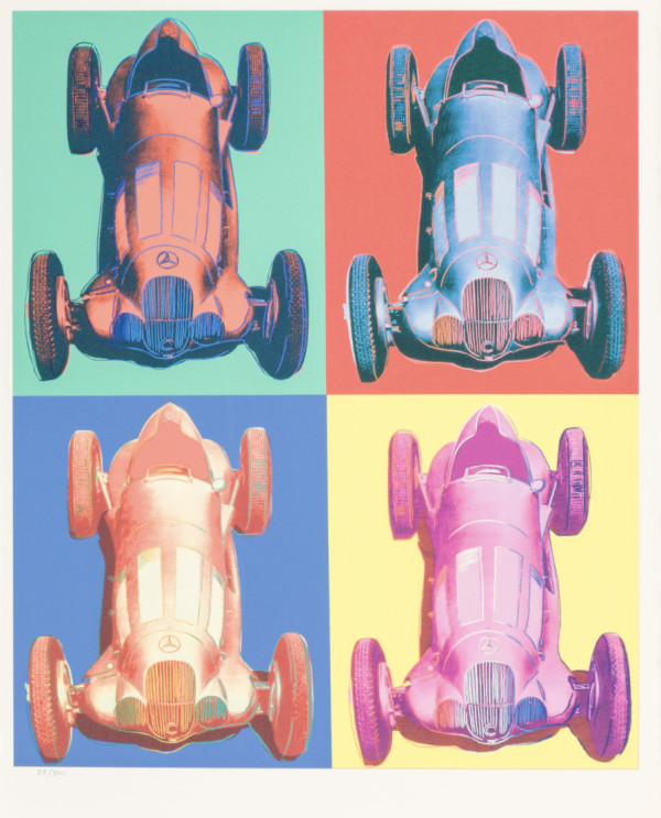 Mercedes-Benz Rennwagen W 125 by Andy Warhol