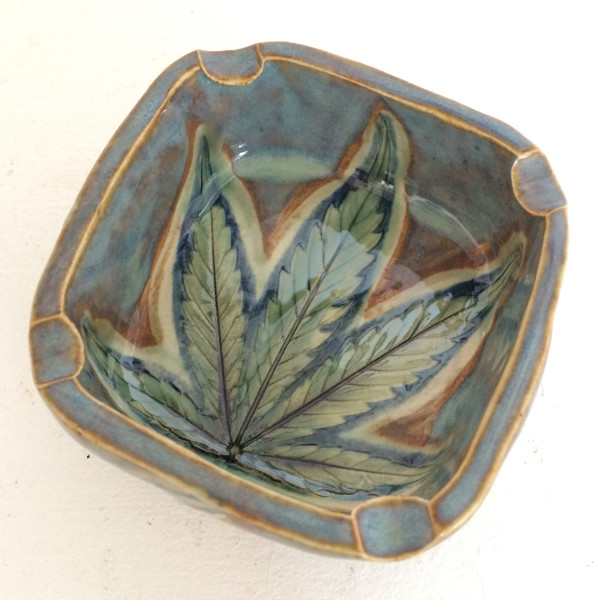 Rainbow Pride leaf impression box by Nell Eakin