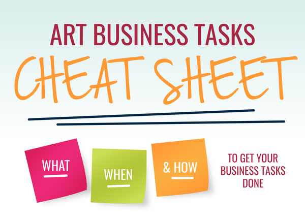 A Monthly Calendar For Your Art Business Tasks (Free Download)