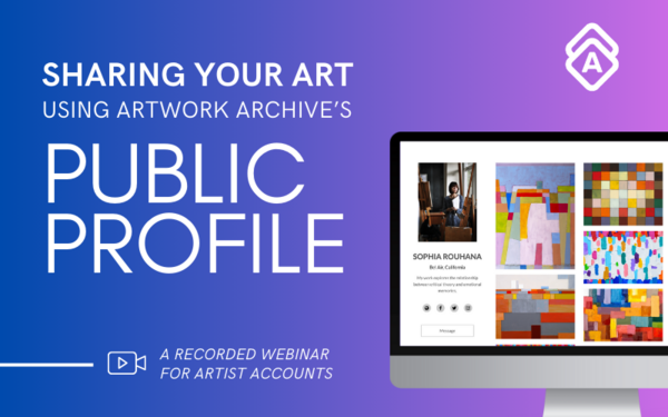 Feature Spotlight: Sharing Your Art Using Artwork Archive's Public Profile