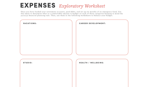 Build a Better Budget for Your Art Business  | Free Budgeting Worksheets